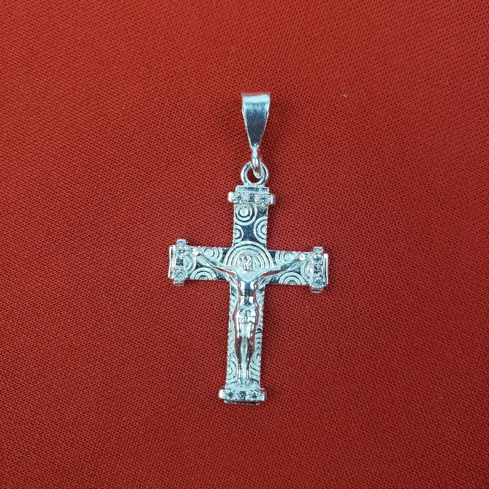 925 sterling silver‎ Crucifix pendant/ Jesucristo de plata fina 925 - Picture 2 of 6